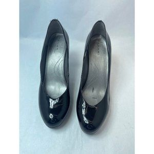 Tahari Womens Black heels 4" pumps size 9.5 M minor scuffs pre-owned